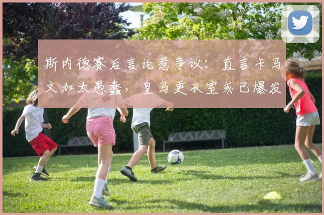 斯内德赛后言论惹争议：直言卡马文加太愚蠢，皇马更衣室或已爆发冲突